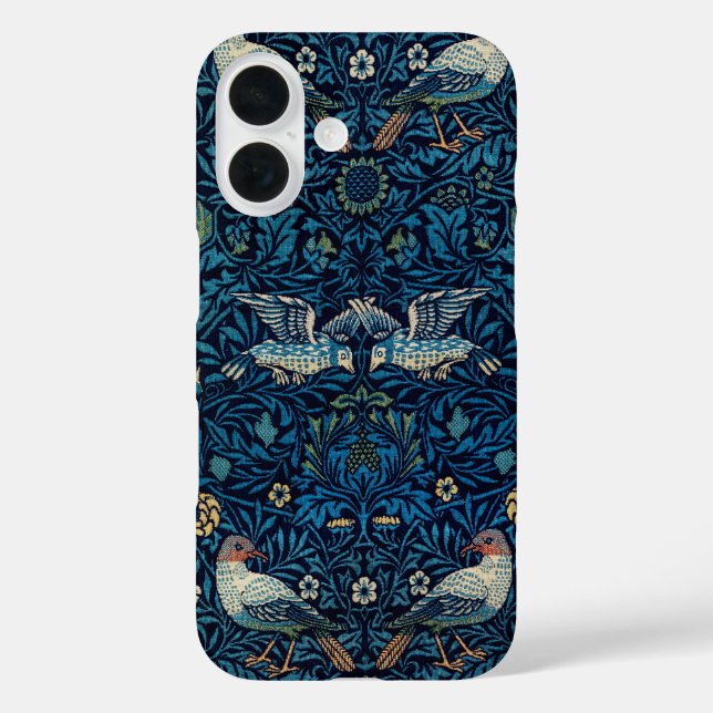 William Morris Blue Birds Floral Tapestry Classic Case-Mate iPhone Case (Back)