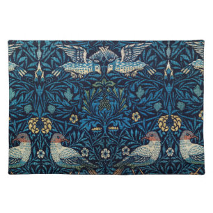 William Morris Blue Birds Floral Tapestry Classic Cloth Placemat