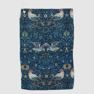 William Morris Blue Birds Floral Tapestry Classic Golf Towel