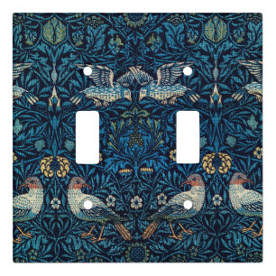 William Morris Blue Birds Floral Tapestry Classic Light Switch Cover