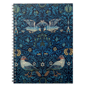 William Morris Blue Birds Floral Tapestry Classic Notebook