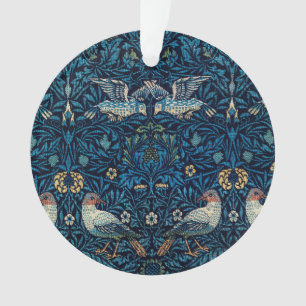 William Morris Blue Birds Floral Tapestry Classic Ornament