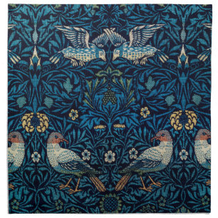 William Morris Blue Birds Tapestry Classic Cloth Napkin