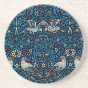 William Morris Blue Birds Tapestry Classic Coaster