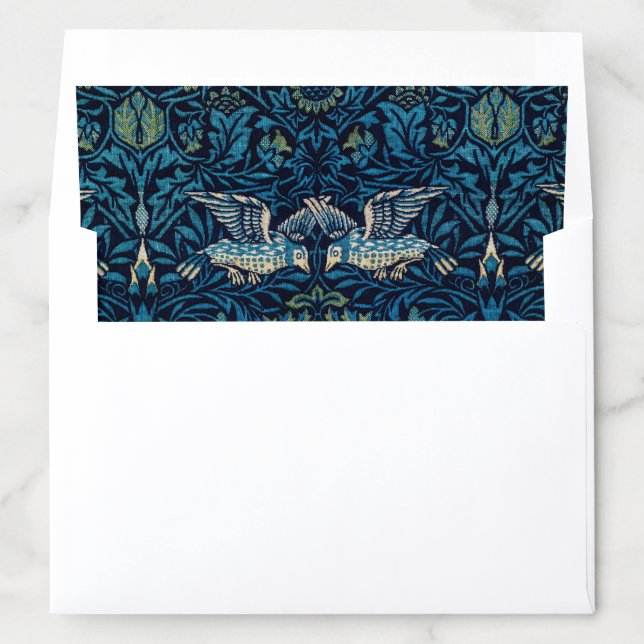 William Morris Blue Birds Tapestry Classic Envelope Liner (In Envelope)