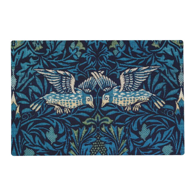 William Morris Blue Birds Tapestry Classic Placemat (Front)