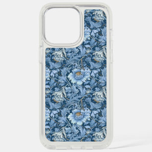 William Morris,blue chrysanthemum,floral pattern iPhone 15 Pro Max Case