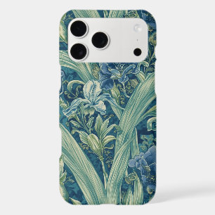 William Morris Blue Iris vintage floral pattern iPhone 17 Pro Max Case