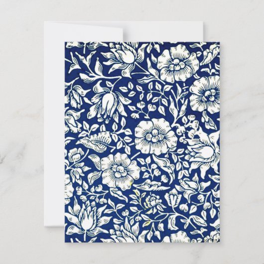 William Morris - Blue Mallow floral pattern (Front)