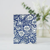 William Morris - Blue Mallow floral pattern (Standing Front)