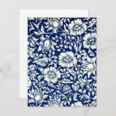 William Morris - Blue Mallow floral pattern (Front/Back)