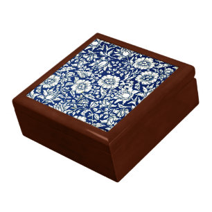 William Morris - Blue Mallow floral pattern Gift Box