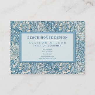 William Morris - Blue Marigold - Floral