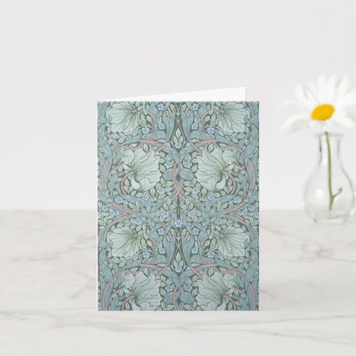 William Morris Blue Pimpernel Mothers Day Card