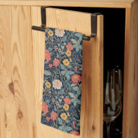 William Morris Blue Teal Arts & Crafts Floral