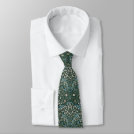 William Morris Blue White & Green Floral Tie William Morris Blue White & Green Floral Tie