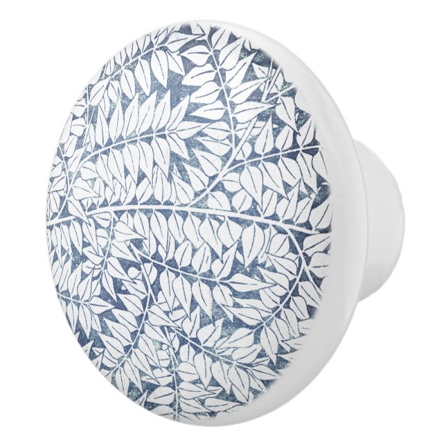 William * Morris  Blue Willow Bough Ceramic Knob (Right)
