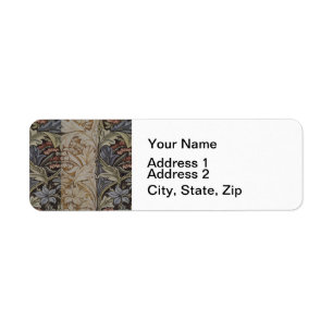William Morris Bluebell Tapestry Botanical Classic Label
