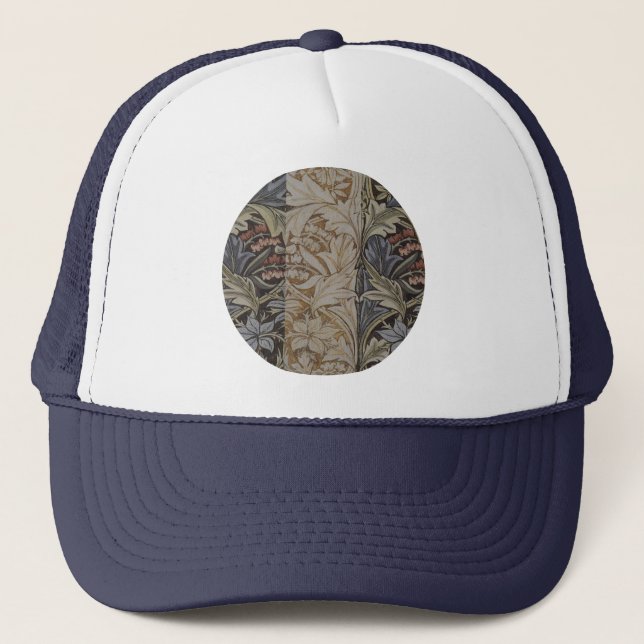 William Morris Bluebell Tapestry Botanical Classic Trucker Hat (Front)