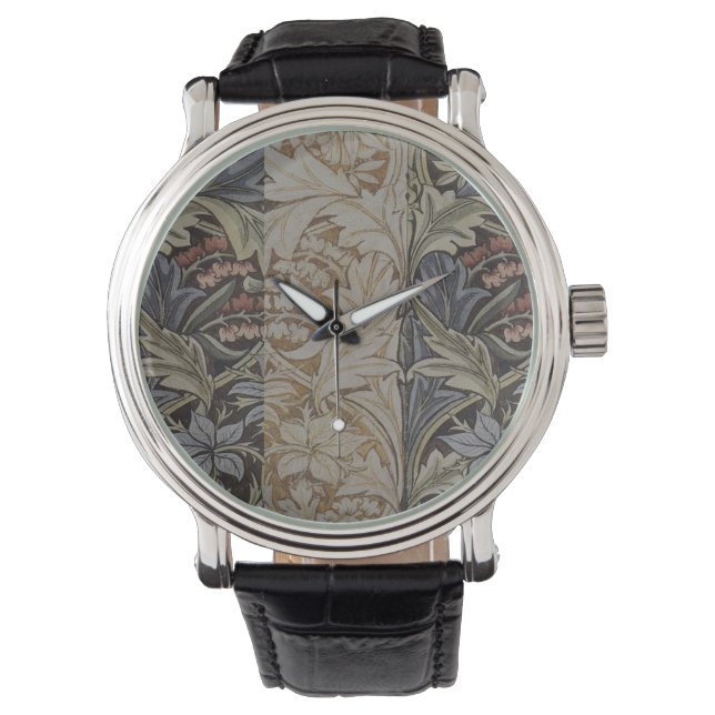 William Morris Bluebell Tapestry Botanical Classic Watch (Front)