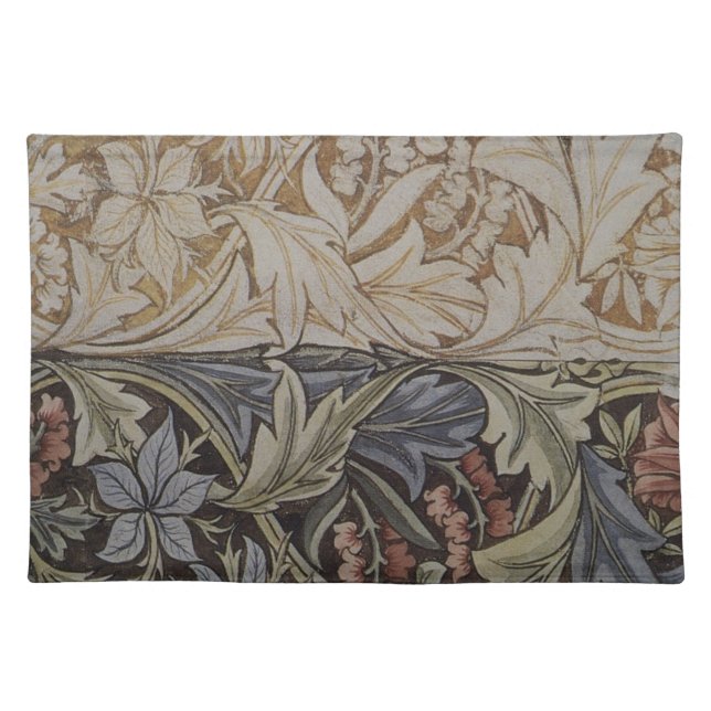 William Morris Bluebell Tapestry Design Cloth Placemat (Front)