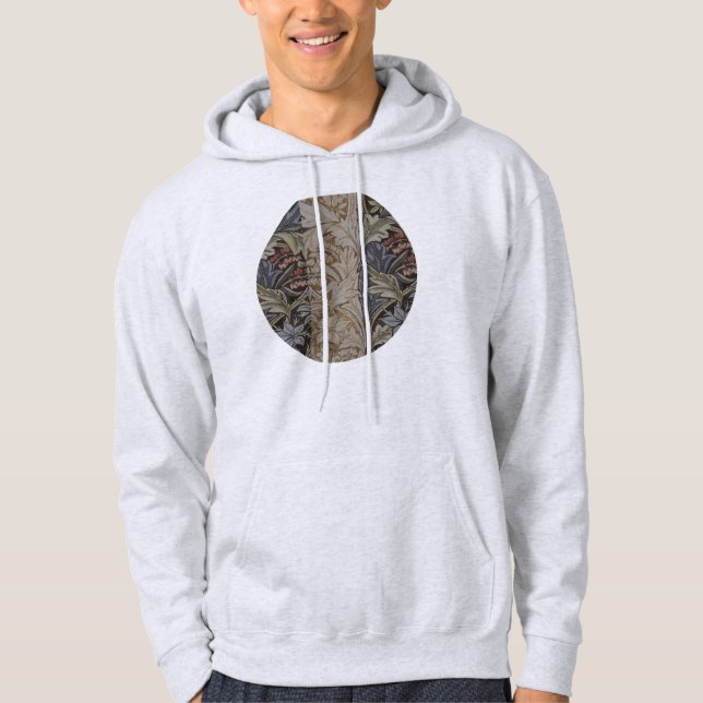 William Morris Bluebell Tapestry Design Hoodie (Front)