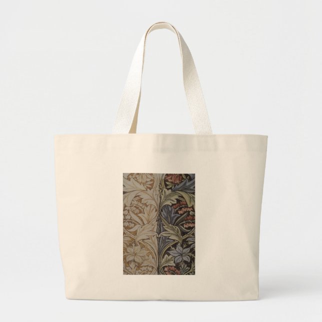 William Morris Bluebell Tapestry Design Large Tote Bag (Front)