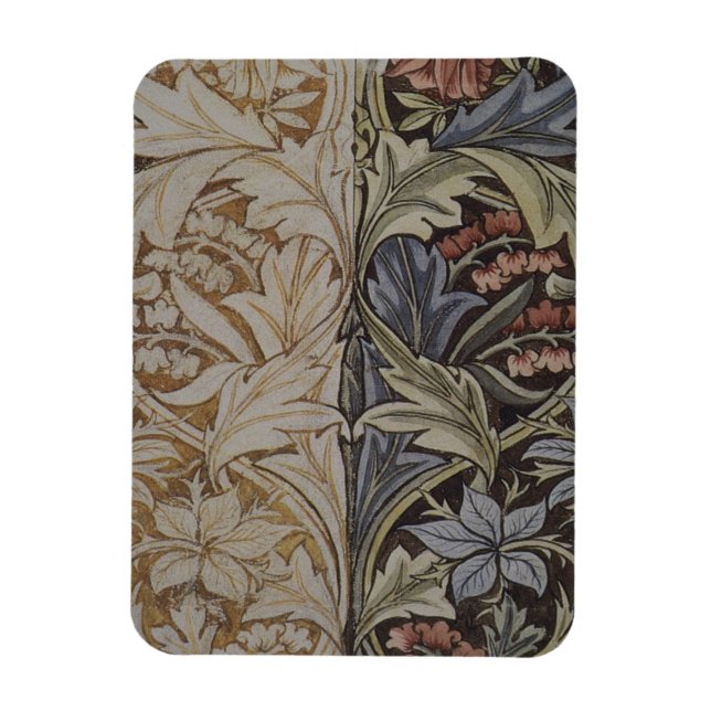 William Morris Bluebell Tapestry Design Magnet (Vertical)