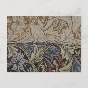 William Morris Bluebell Tapestry Design Postcard