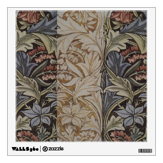 William Morris Bluebell Tapestry Design Wall Decal (Front)