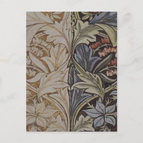 William Morris Bluebell Tapestry  Postcard