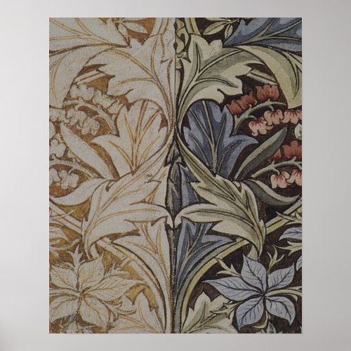 William Morris Bluebell Tapestry  Poster