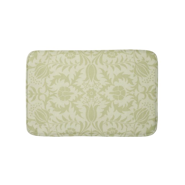 William Morris Borage Wedding Soft Green Bath Mat (Front)