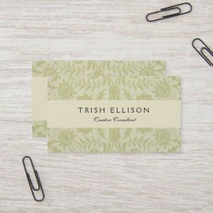 William Morris Borage Wedding Soft Green Business Card
