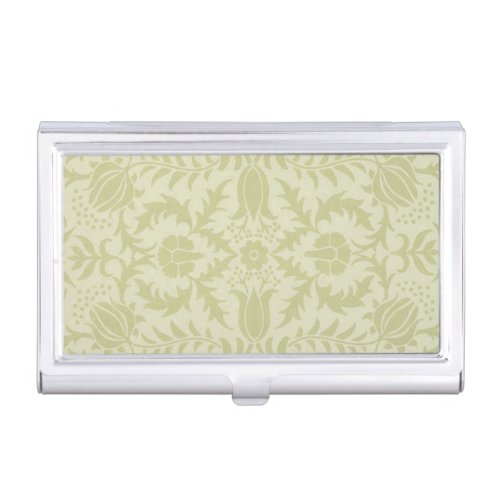 William Morris Borage Wedding Soft Green Business Card Case