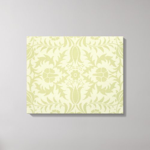 William Morris Borage Wedding Soft Green Canvas Print