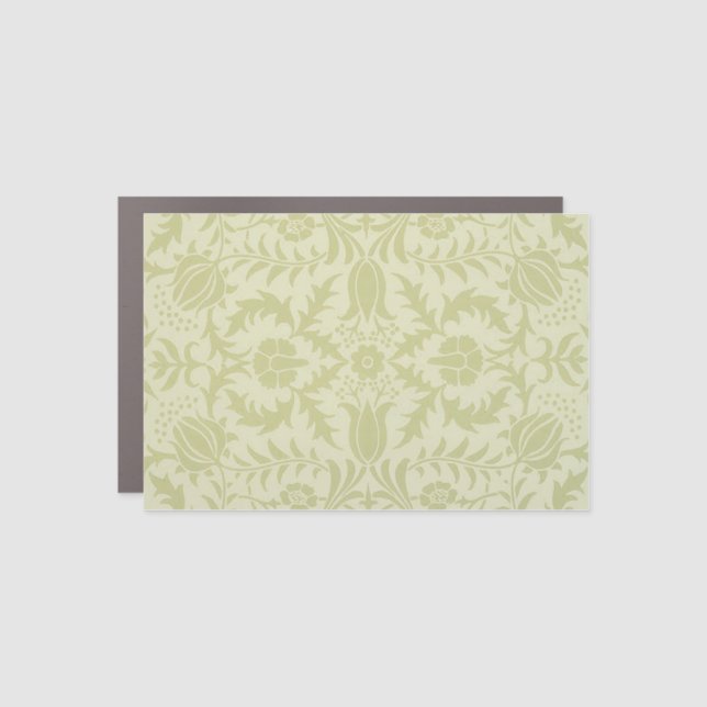 William Morris Borage Wedding Soft Green Car Magnet (Front)