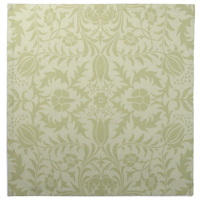 William Morris Borage Wedding Soft Green Cloth Napkin (Front)
