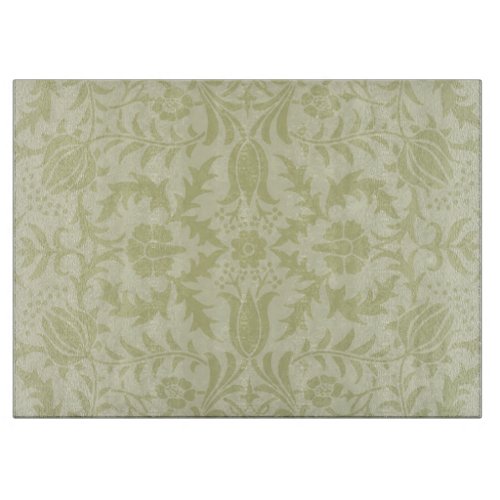 William Morris Borage Wedding Soft Green Cutting Board