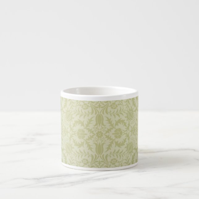 William Morris Borage Wedding Soft Green Espresso Cup (Front)