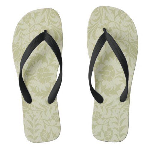 William Morris Borage Wedding Soft Green Flip Flops