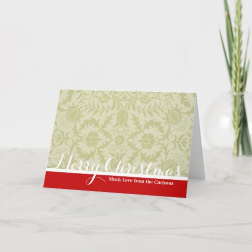 William Morris Borage Wedding Soft Green Holiday Card