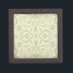 William Morris Borage Wedding Soft Green Jewelry Box<br><div class="desc">This beautiful antique pattern is based on the William Morris Borage wallpaper design from the mid 1800s. A lovely pattern for soft and beautiful gifts,  traditional weddings and celebrations,  it's subtle and gorgeous.</div>