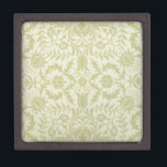 William Morris Borage Wedding Soft Green Jewelry Box<br><div class="desc">This beautiful antique pattern is based on the William Morris Borage wallpaper design from the mid 1800s. A lovely pattern for soft and beautiful gifts,  traditional weddings and celebrations,  it's subtle and gorgeous.</div>