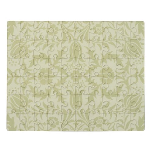 William Morris Borage Wedding Soft Green Jigsaw Puzzle