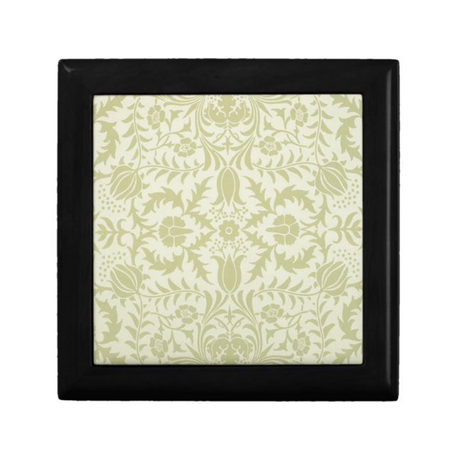 William Morris Borage Wedding Soft Green Keepsake Box (Front)