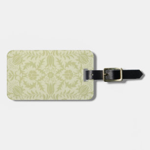 William Morris Borage Wedding Soft Green Luggage Tag
