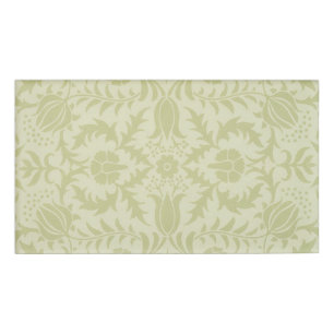William Morris Borage Wedding Soft Green Name Tag