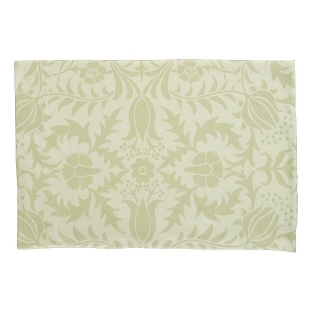 William Morris Borage Wedding Soft Green Pillow Case (Front)
