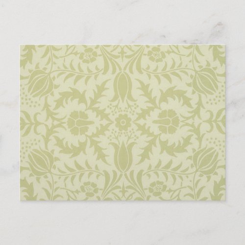 William Morris Borage Wedding Soft Green Postcard